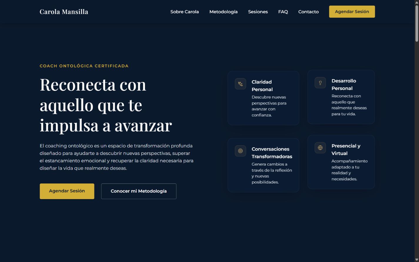 Vista de computadora de Carola Mansilla
